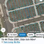 Bán đất Bà Rịa 90m² giá 1,7 tỷ Tâm Long - Ảnh thu nhỏ 1