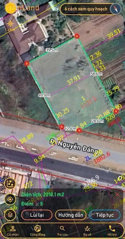 Bán đất ODT 2.233m² mặt tiền Nguyễn Đáng, Trà Vinh