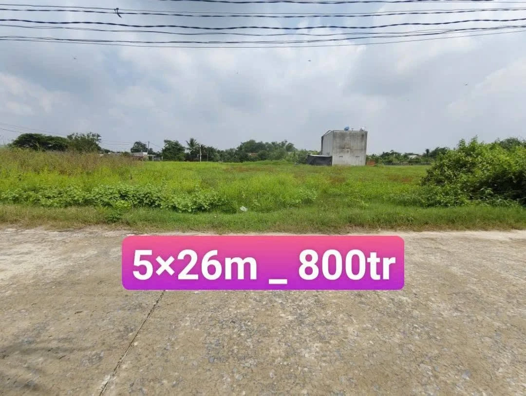 Bán đất thổ cư 5x26m SHR giá 800 triệu tại Mỹ Hạnh Nam, Đức Hòa, Long An - Ảnh 1