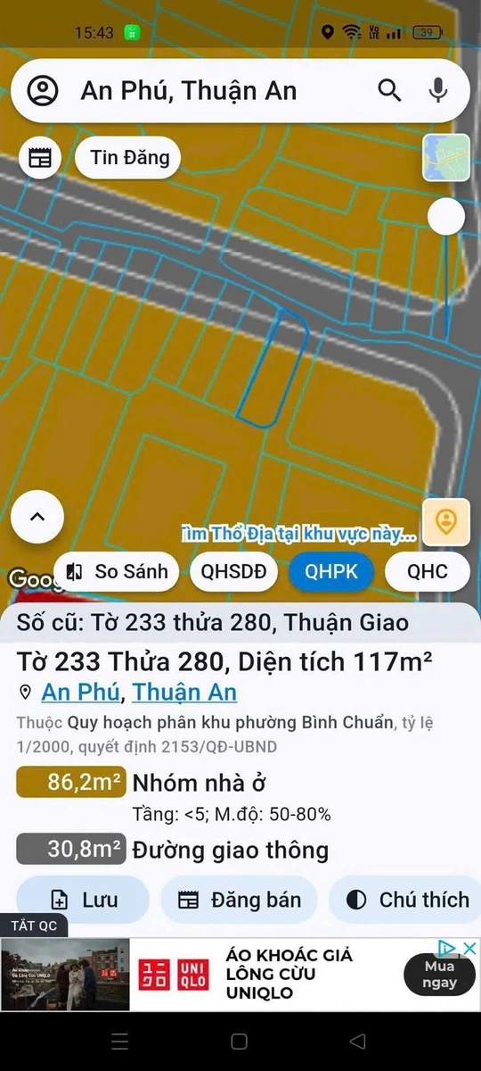 Bán đất 117m² góc 2 mặt tiền Thuận An Bình Dương - Ảnh thu nhỏ 4