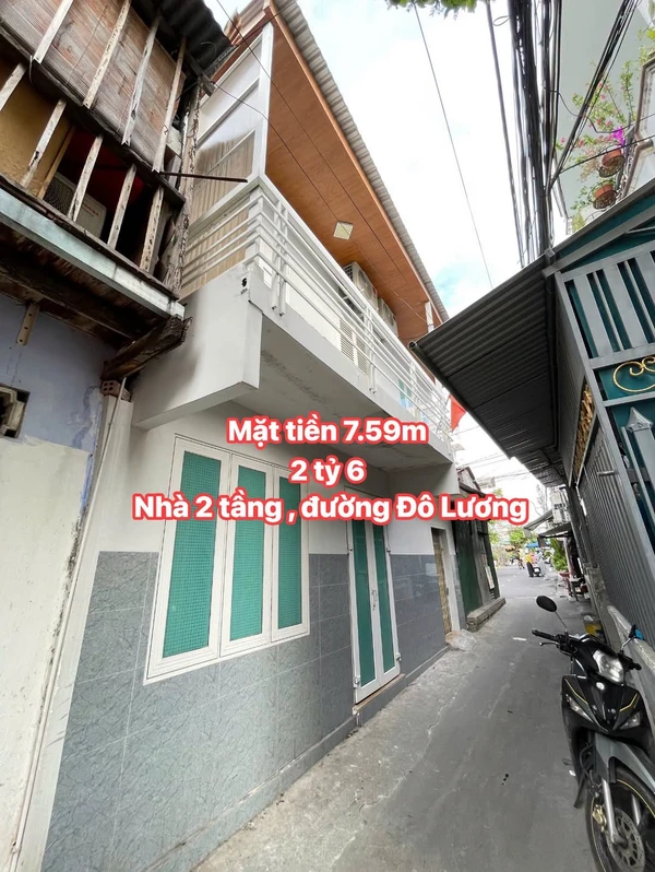 Bán nhà 1 trệt 1 lầu 41,5m2 đường Đô Lương, trung tâm Bàn Cờ, Nha Trang giá 2,6 tỷ