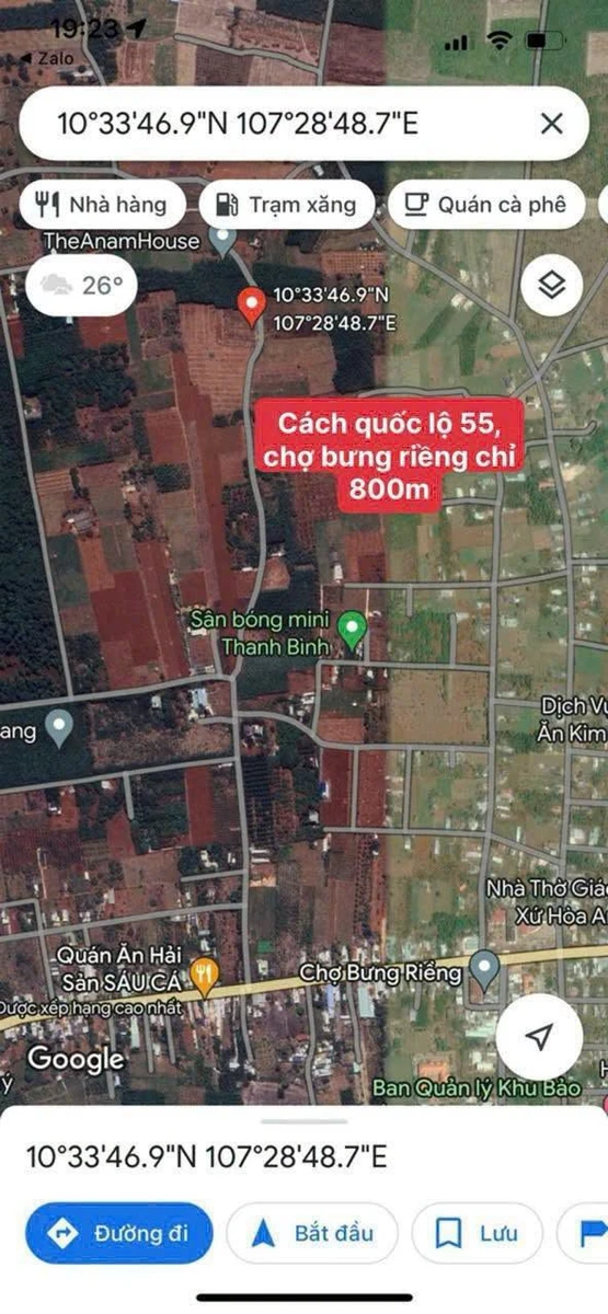Bán đất 1500m2 Bưng Riềng Xuyên Mộc Bà Rịa - Vũng Tàu - Ảnh thu nhỏ 4