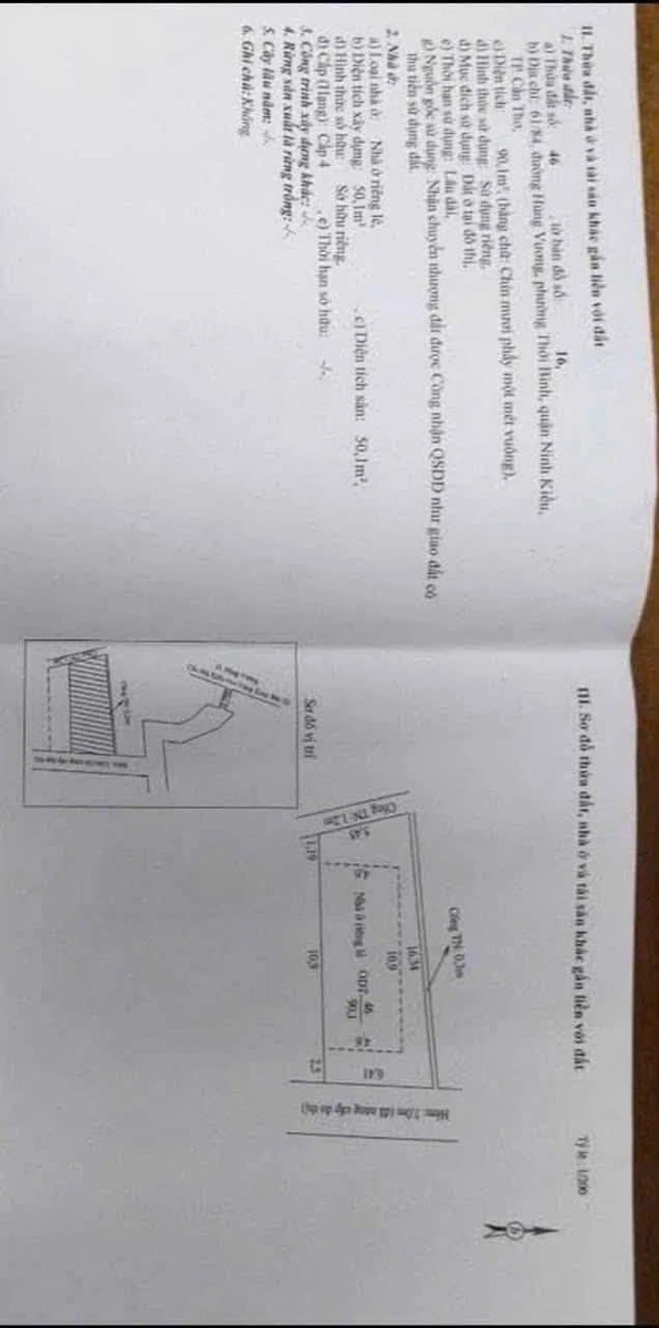 Bán nhà cấp 4 90m² trung tâm Ninh Kiều, Cần Thơ - Ảnh thu nhỏ 2