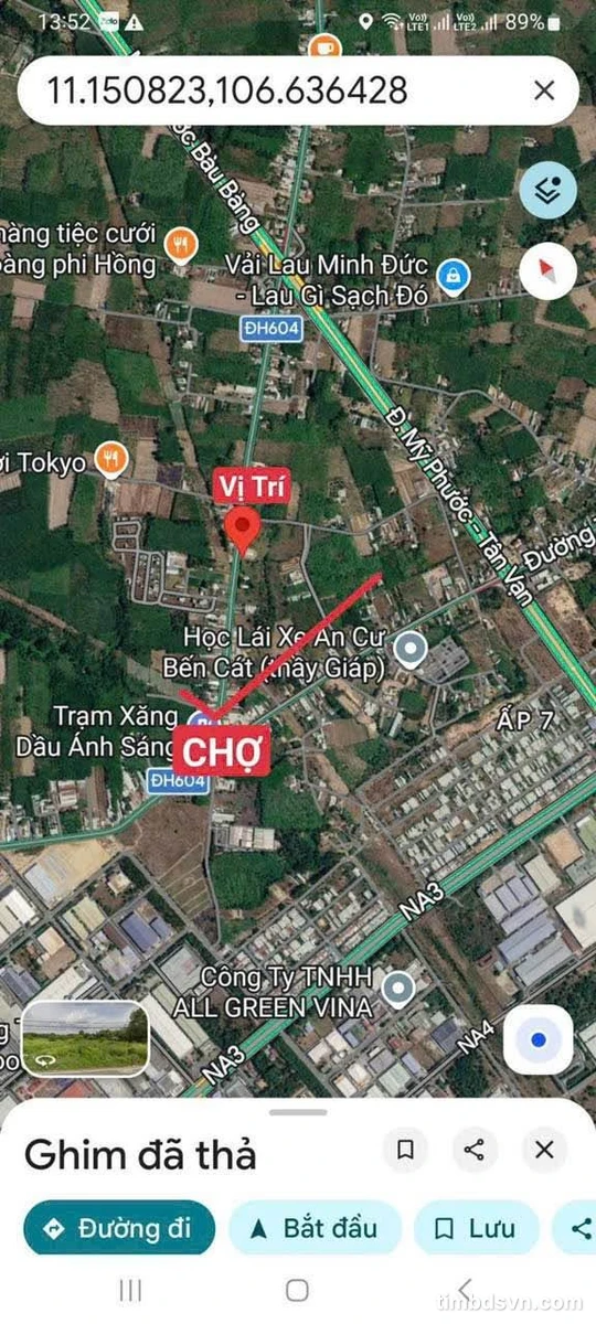 Bán đất mặt tiền kinh doanh 300m² chỉ 2 tỷ Bình Dương - Ảnh thu nhỏ 3