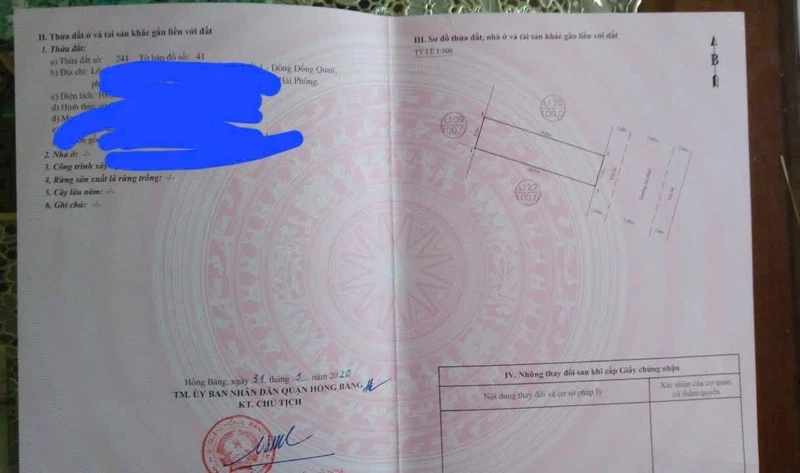 Bán đất 100m2 mặt trục khu đấu giá Đồng Chuối, Hùng Vương, Hồng Bàng, Hải Phòng
