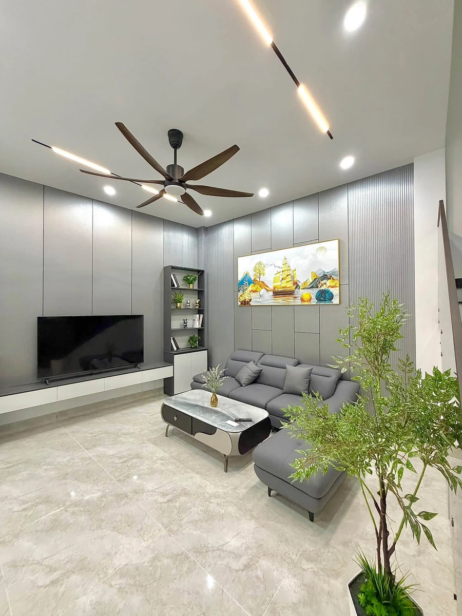 Bán nhà 3 tầng 51m² mới xây, 3 phòng ngủ 4WC gần chợ Hòa Cường, Hải Châu, Đà Nẵng - Ảnh thu nhỏ 4