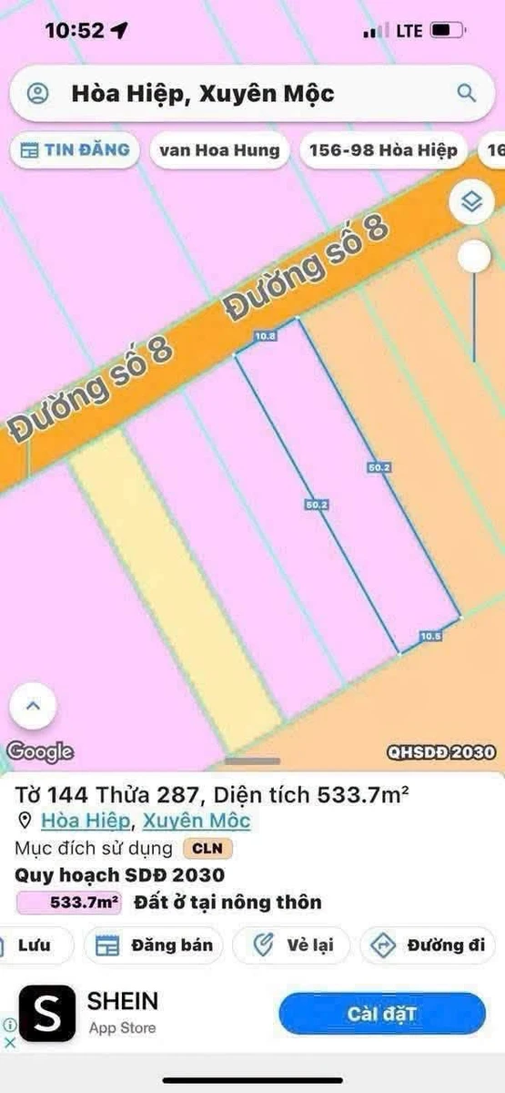Bán đất Bàn Cờ Hòa Hiệp 553.7m² 1,3 tỷ - Ảnh thu nhỏ 5