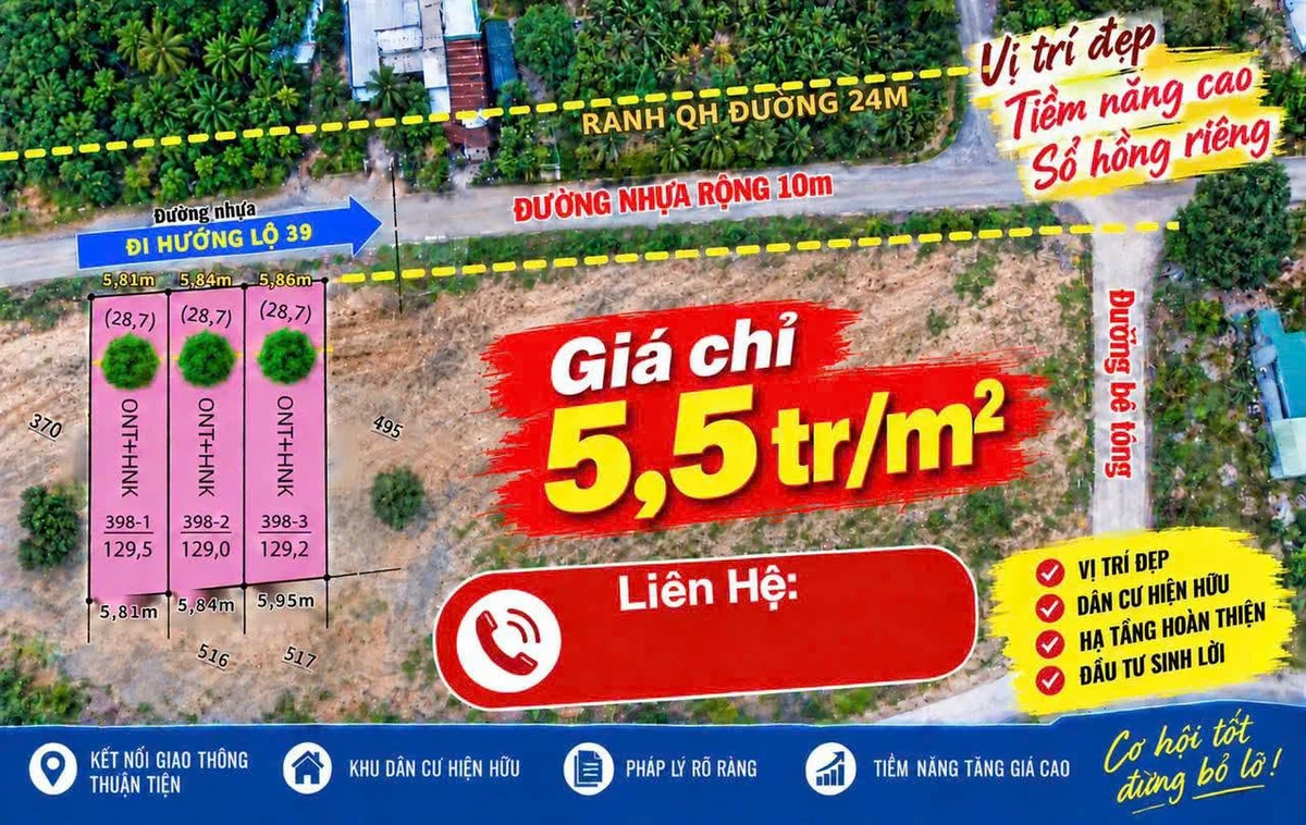 Bán đất mặt tiền Suối Hiệp 130m² giá 550 triệu - Ảnh thu nhỏ 2