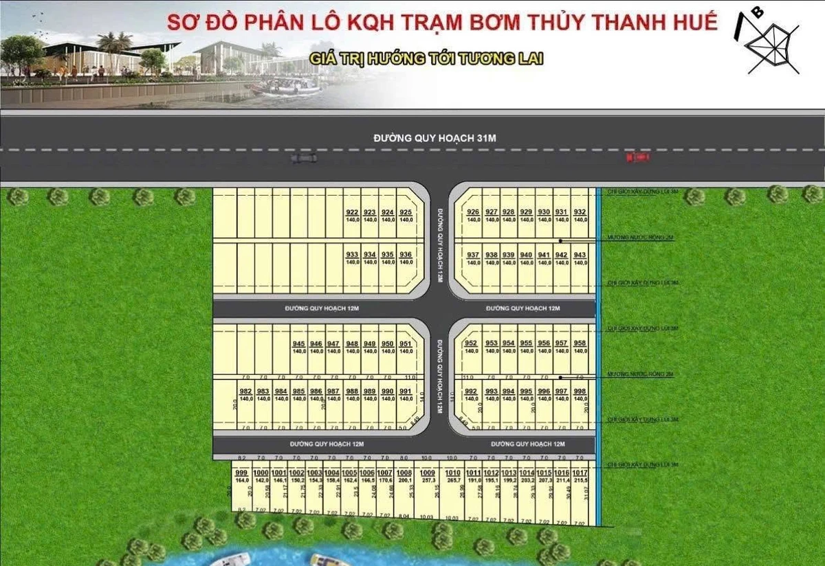 Bán lô đất 140m2 mặt tiền 31m Thanh Toàn, Thừa Thiên Huế - Ảnh thu nhỏ 4