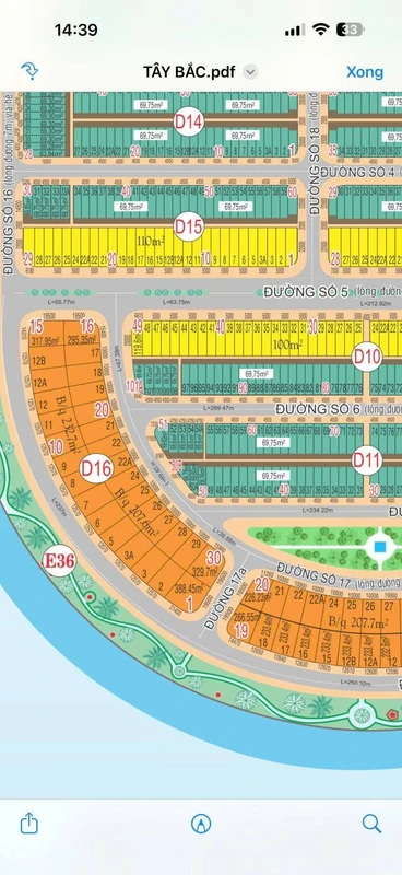 Bán nền biệt thự 207,59 m² Tây Bắc Rạch Giá 2,59 tỷ
