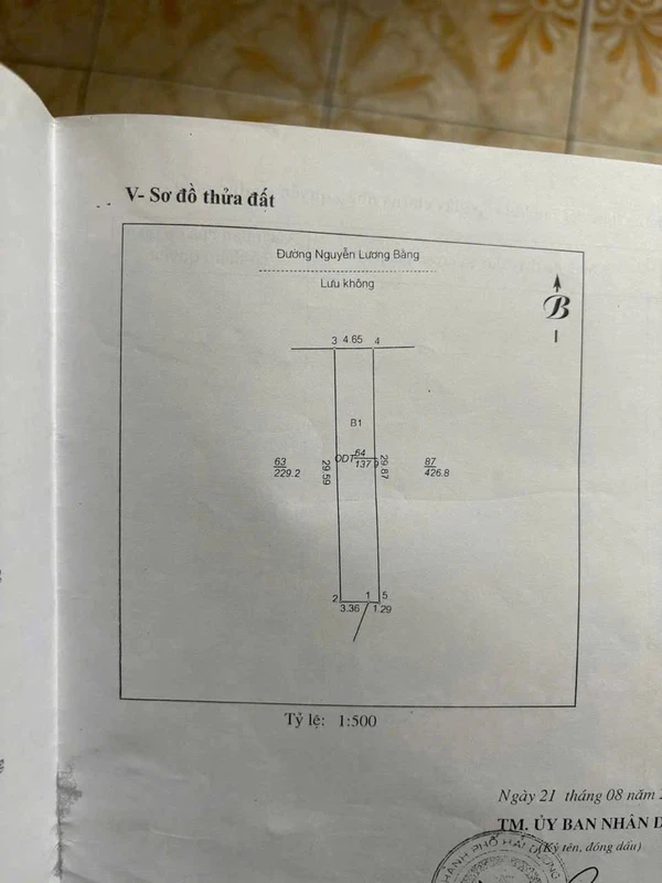Bán đất mặt đường Nguyễn Lương Bằng 137.9m² Hải Dương 8 tỷ