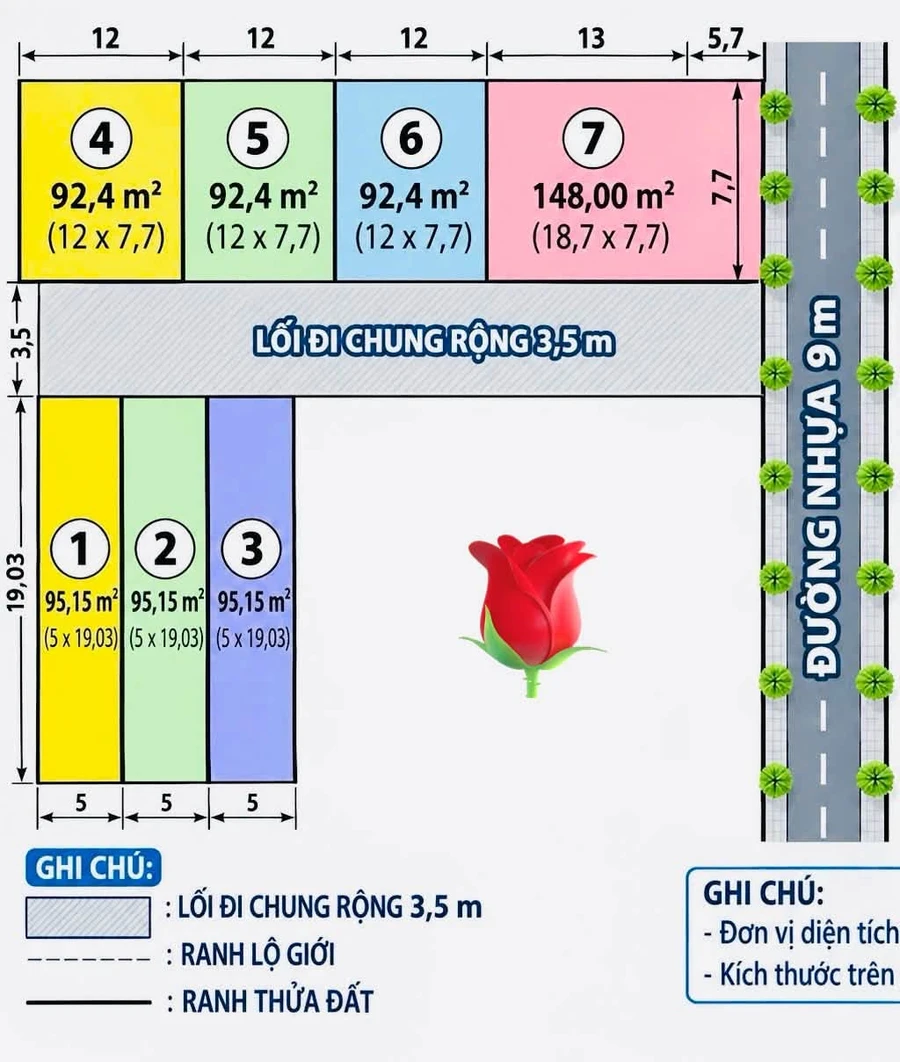 Bán lô đất hẻm 3.5m Hoàng Hoa Thám, 95m² - Ảnh 1