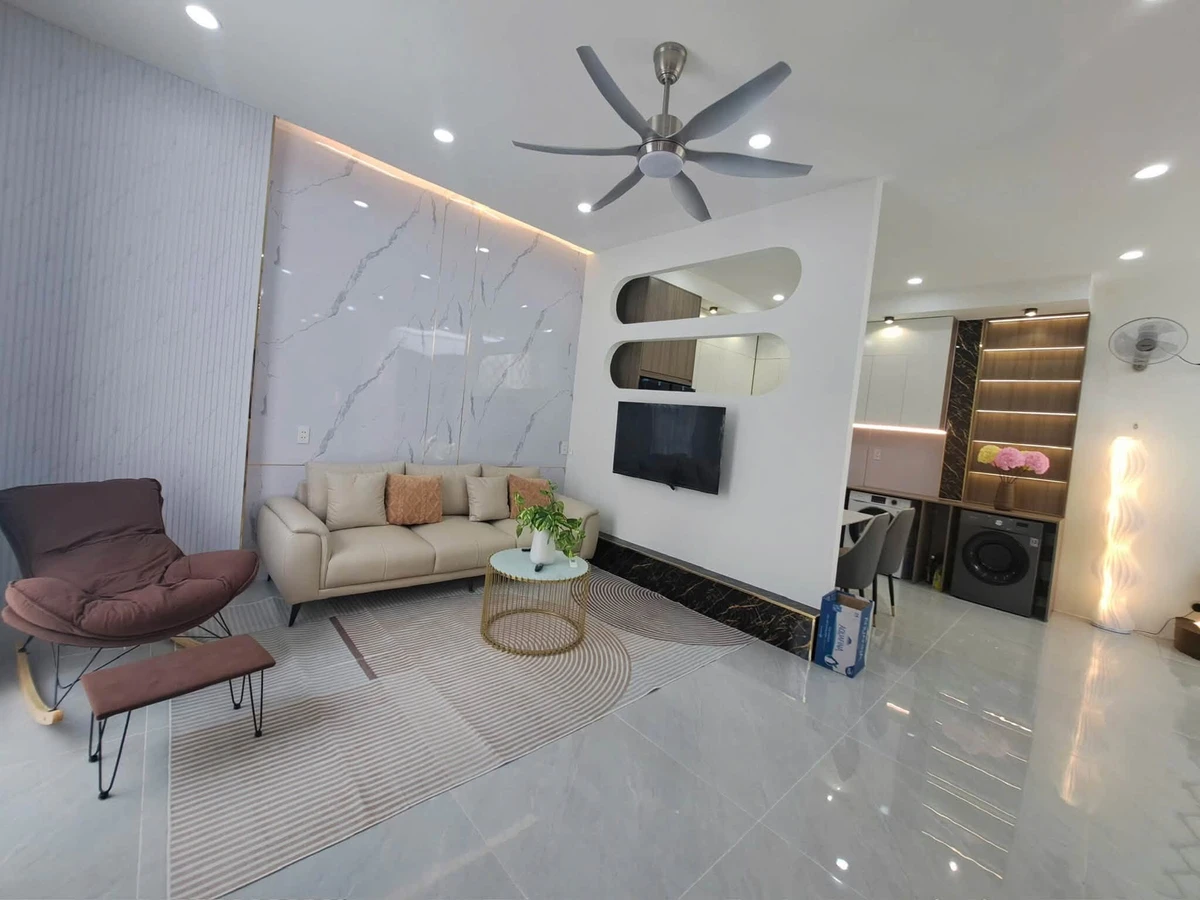Bán nhà hẻm xe hơi mới xây 11x10m, 2PN, full nội thất, gần chợ Phú Hòa, Phú Lợi - Ảnh thu nhỏ 3