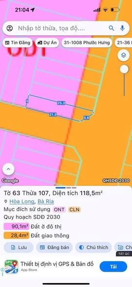 Bán lô góc 2 mặt tiền Hương Lộ 2, Hoà Long, 125m² - Ảnh thu nhỏ 2