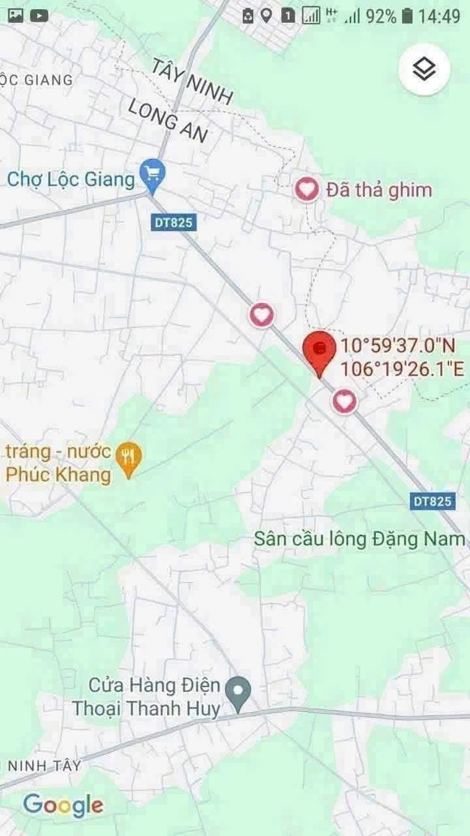 Bán đất mặt tiền Tỉnh Lộ 825 Tây Ninh 205m2, 2,8 tỷ - Ảnh thu nhỏ 2