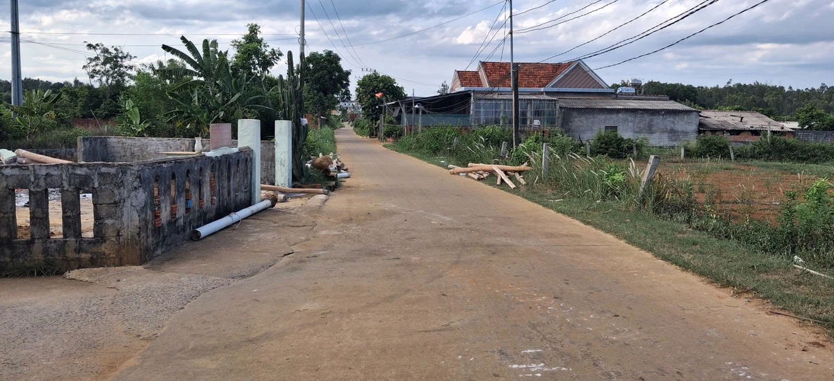 Bán lô đất góc 201m² mặt tiền bê tông, Châu Tân, Quảng Ngãi - Ảnh thu nhỏ 3
