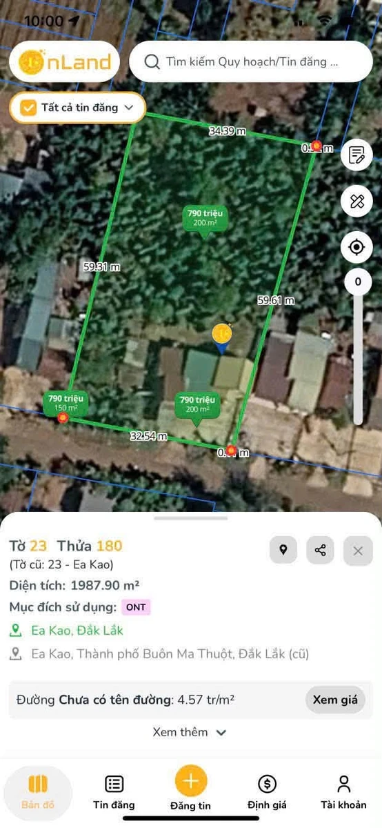 Bán đất Buôn Huế, Ea Kao 150m² mặt tiền - 2 tỷ 100 triệu - Ảnh thu nhỏ 2