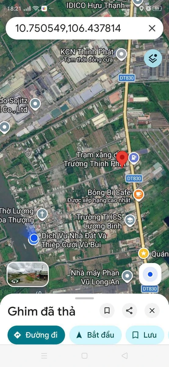 Bán nền đất 250m2 mặt tiền đường Lộ 824, Tây Ninh, 1.9 tỷ - Ảnh 1