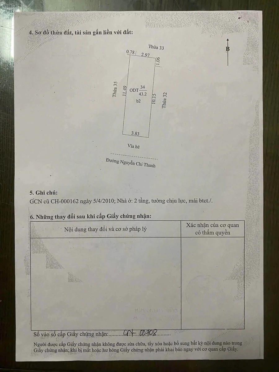 Bán nhà 3 tầng mặt phố Nguyễn Chí Thanh 43m2 - 3.15 tỷ - Ảnh thu nhỏ 3