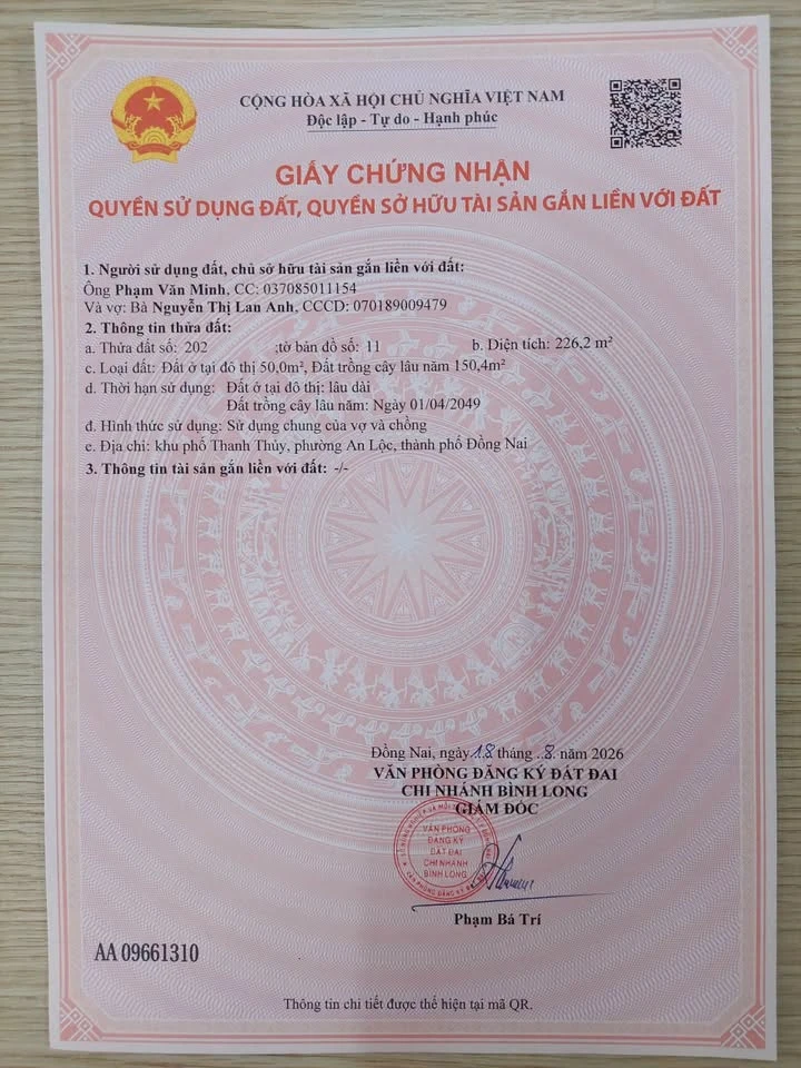 Bán đất Thạnh Lương Bình Long 10m² giá 449 triệu - Ảnh thu nhỏ 4