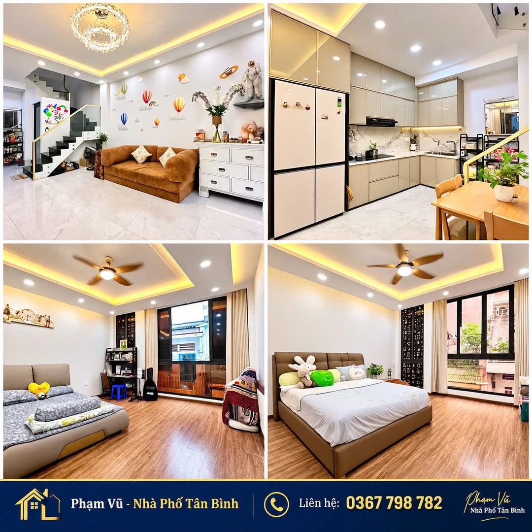 Bán nhà phố Tân Bình 4 tầng 40m² sổ hồng riêng 6 tỷ - Ảnh 1