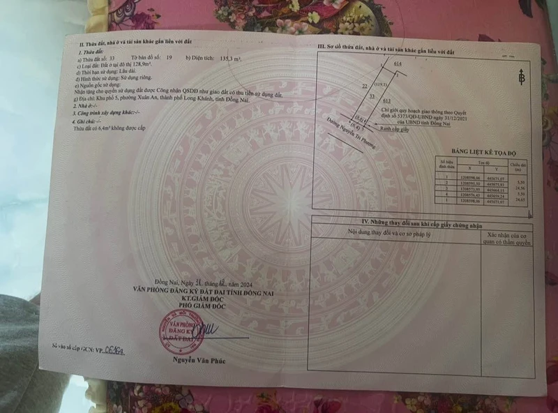 Bán nhà mặt tiền 135m2 Long Khánh, Đồng Nai 5,1 tỷ