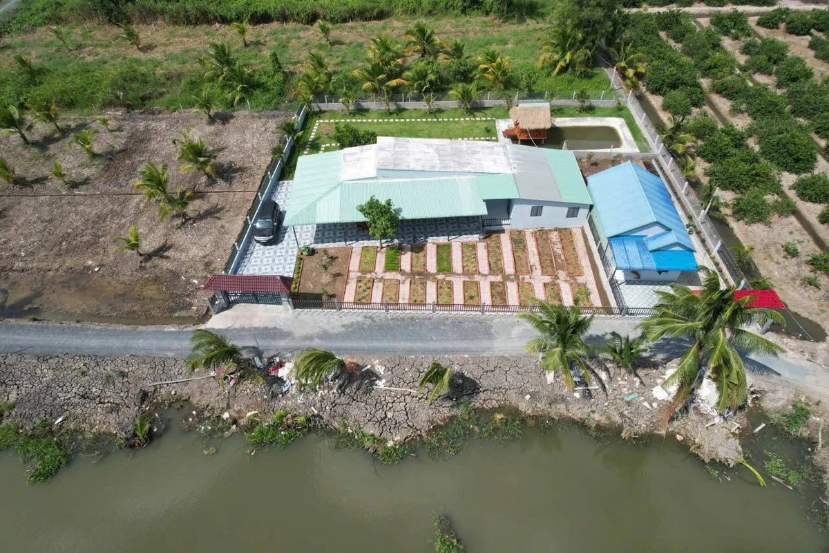 Bán nhà vườn 1052m² 2 PN view sông Vàm Cỏ Bến Lức Long An - Ảnh thu nhỏ 5
