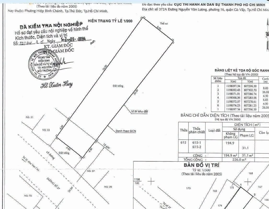 Bán đất 226m² mặt tiền Đường 27, Hiệp Bình Chánh - Ảnh thu nhỏ 2