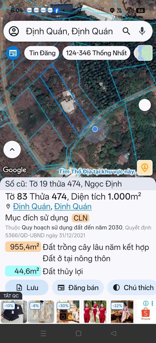 Bán đất mặt tiền 1000m² tại Định Quán, Đồng Nai - Ảnh thu nhỏ 3