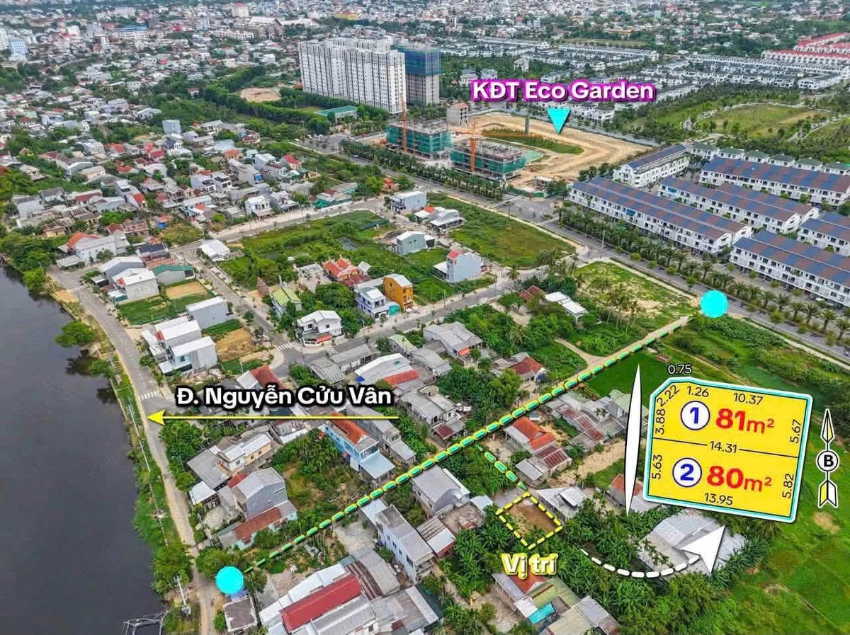 Bán 2 lô đất kiệt ô tô 80-81 m² gần cầu Võ Nguyên Giáp, Huế - Ảnh thu nhỏ 5