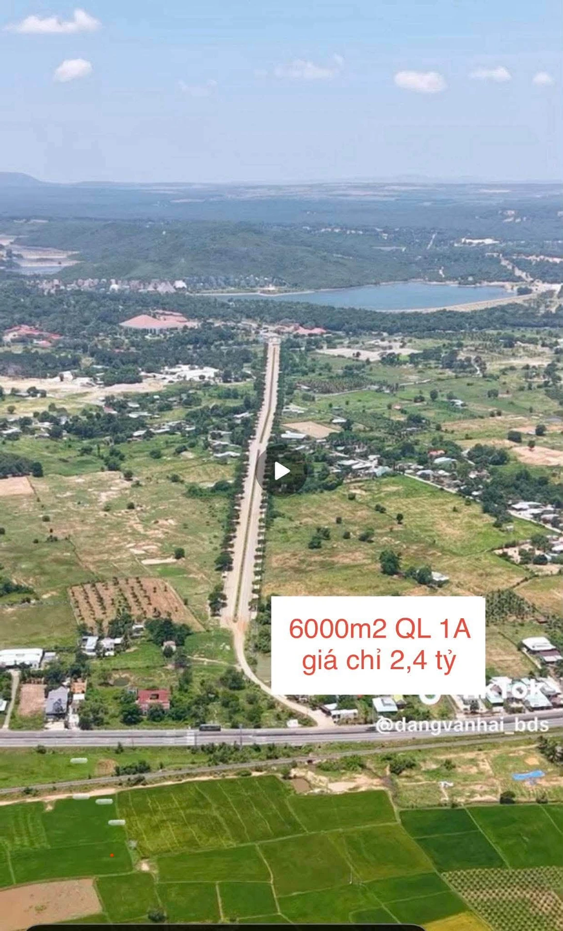 Bán 6000m2 đất mặt tiền QL 1A, Bình Thuận, giá 2,4 tỷ - Ảnh 1