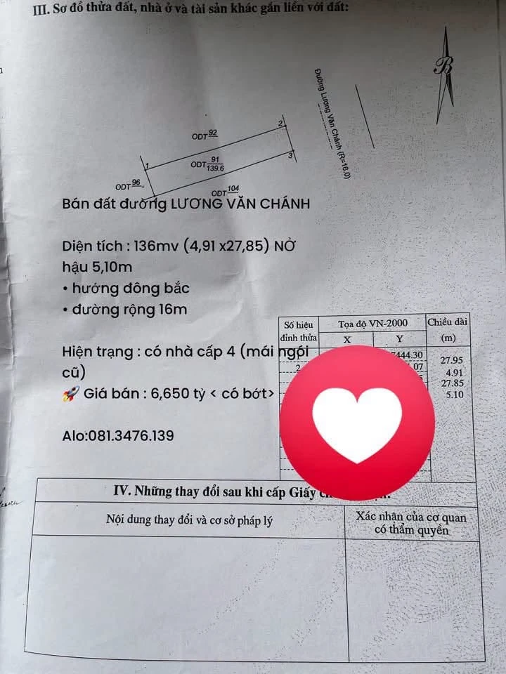Bán đất Lương Văn Chánh 136m² giá 6,65 tỷ - Ảnh thu nhỏ 2