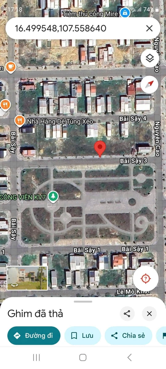 Bán đất mặt tiền Bãi Sậy 3 KQH Hương Sơ 70m2 view công viên, sổ hồng - Ảnh 1