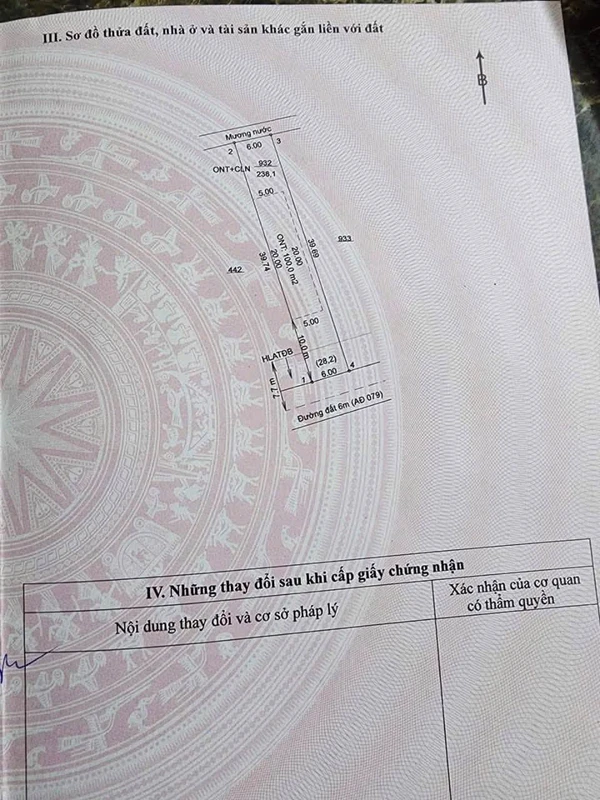Bán đất An Điền Bến Cát 240m² mặt tiền đường