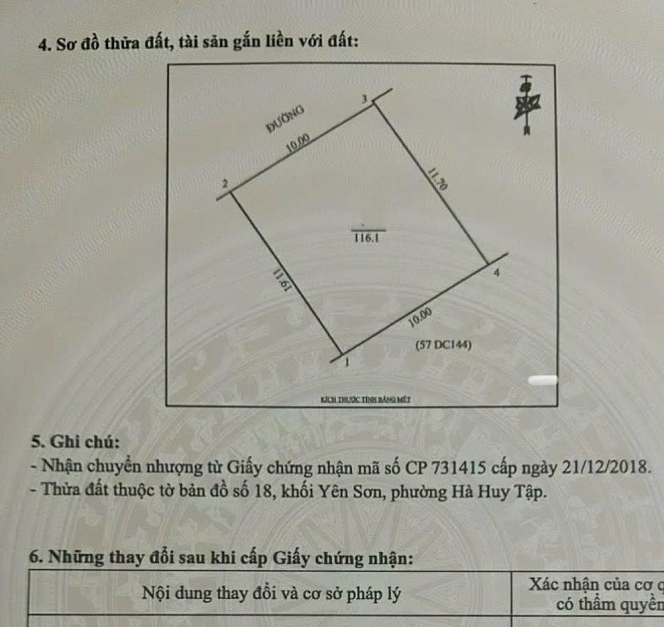 Bán đất mặt tiền 10m gần Lotte 116m² 8 tỷ - Ảnh 1