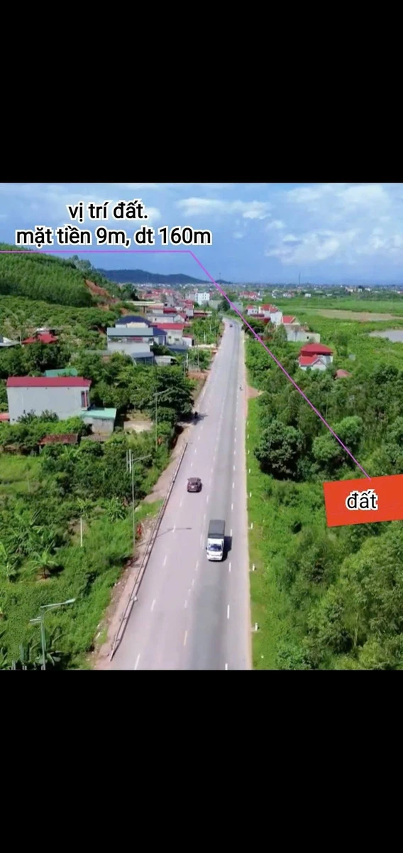 Bán đất thổ cư mặt Quốc lộ 31, 160m2, mặt tiền 9m, Lục Ngạn, Bắc Giang - Ảnh thu nhỏ 2