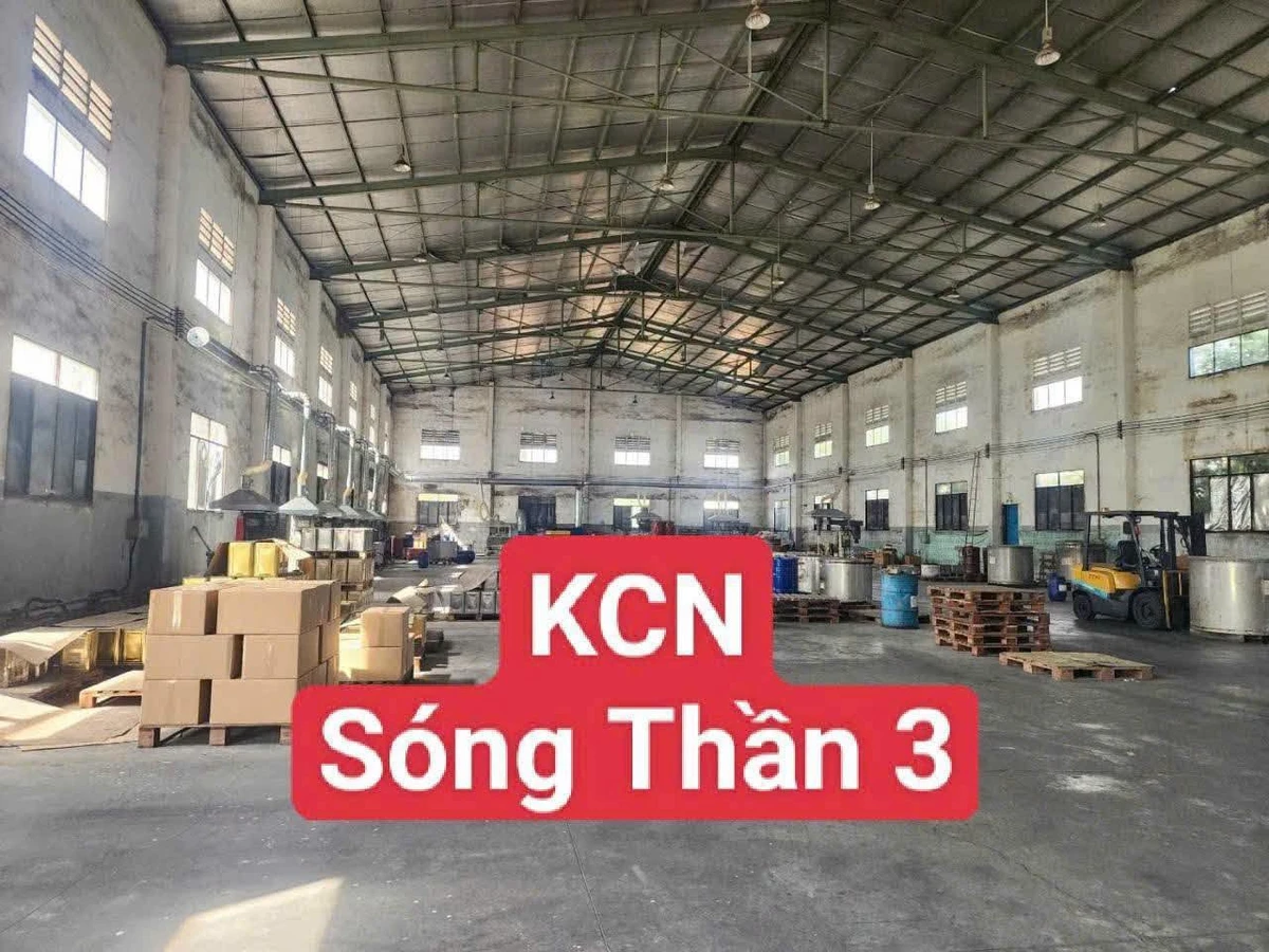 Bán nhà xưởng 3.300m² trong KCN Sóng Thần 3, 74 tỷ - Ảnh 1