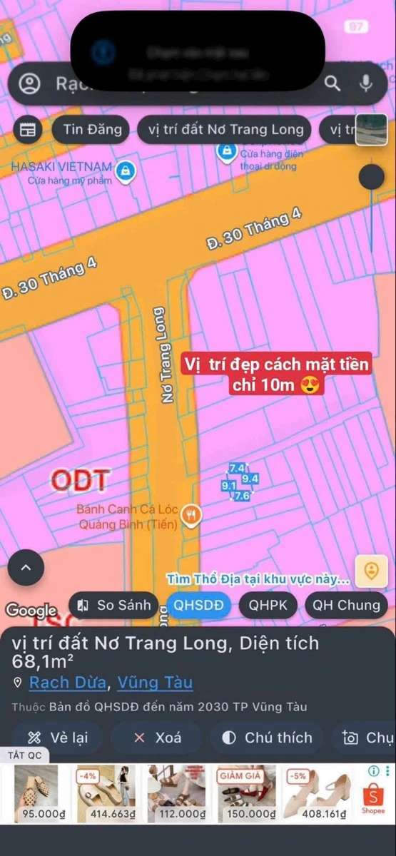 Bán đất Vũng Tàu 67m2 giá 3 tỷ 999 - Ảnh 1