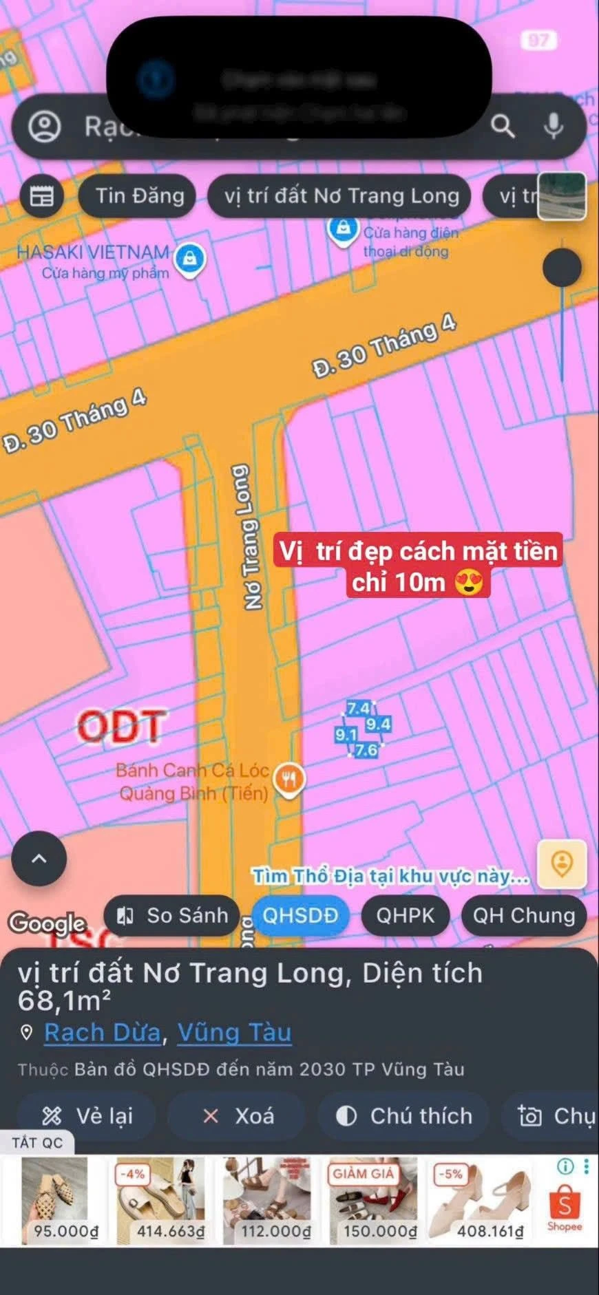 Bán đất Vũng Tàu 67m2 giá 3 tỷ 999 - Ảnh 1