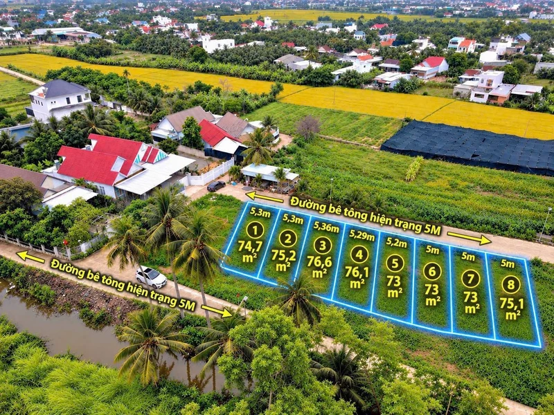 Bán nền đất 75m² Diên Khánh, 945 triệu, sổ hồng