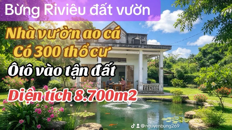 Bán nhà vườn trái cây 8700m2 tại Đồng Nai - 2 tỷ 800 triệu