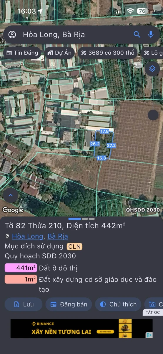 Bán đất biệt thự 438m² Tam Long, Bà Rịa - Vũng Tàu - Ảnh thu nhỏ 3