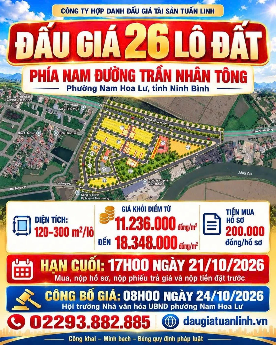 Bán đất 150m² Trần Nhân Tông Ninh Sơn giá 2 tỷ - Ảnh thu nhỏ 2