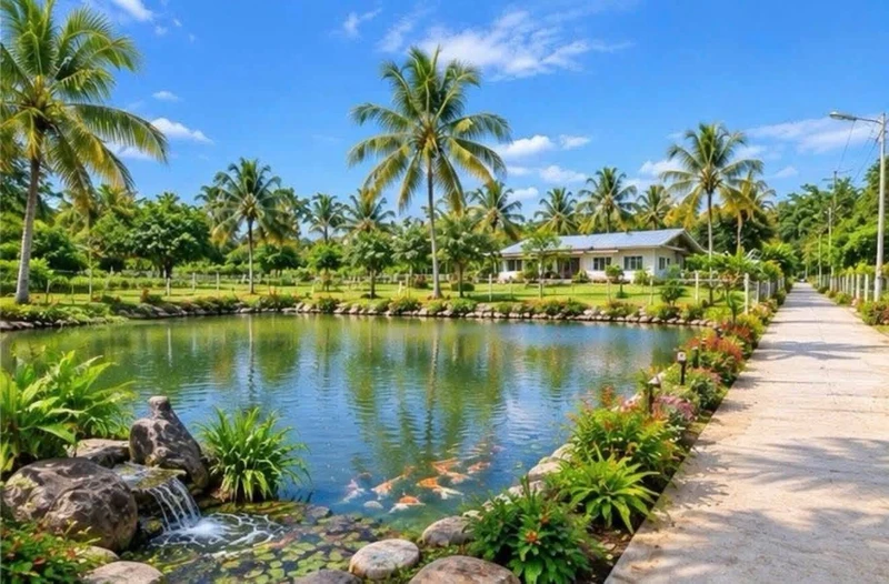 Bán đất 1.000m² view núi, mặt tiền 37m, có 200m² thổ cư và ao tại Bảo Vinh, Đồng Nai