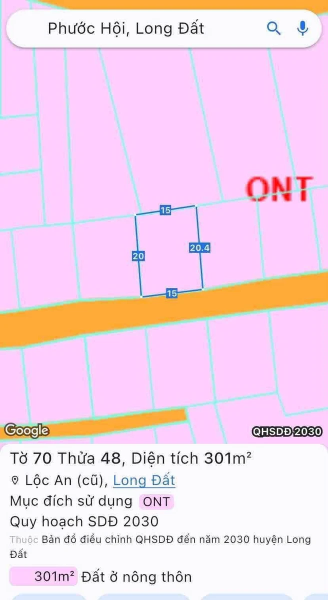 Bán lô đất 300m² gần bãi tắm Lộc An, 4,9 tỷ - Ảnh 1