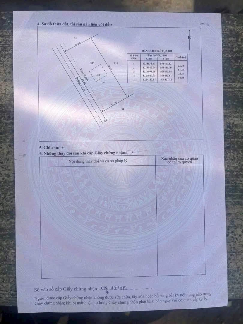 Bán đất xã An Nhơn Tây Củ Chi 1140m² SHR 4 tỷ - Ảnh thu nhỏ 3