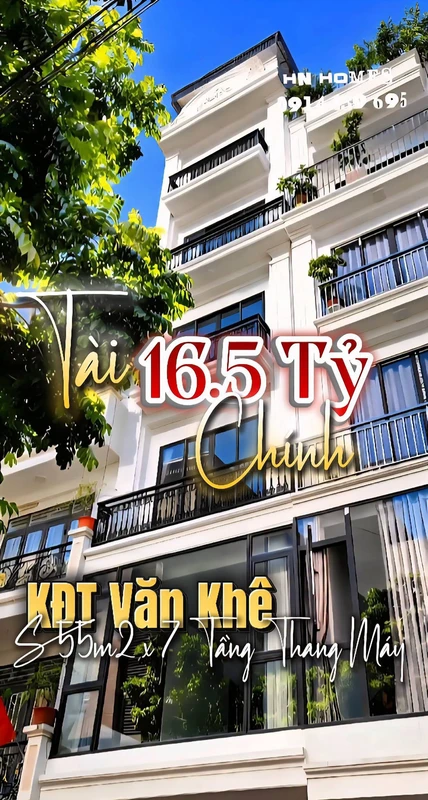 Bán shophouse 55m2 7 tầng Dọc Bùn An Hưng Hà Đông 16 tỷ