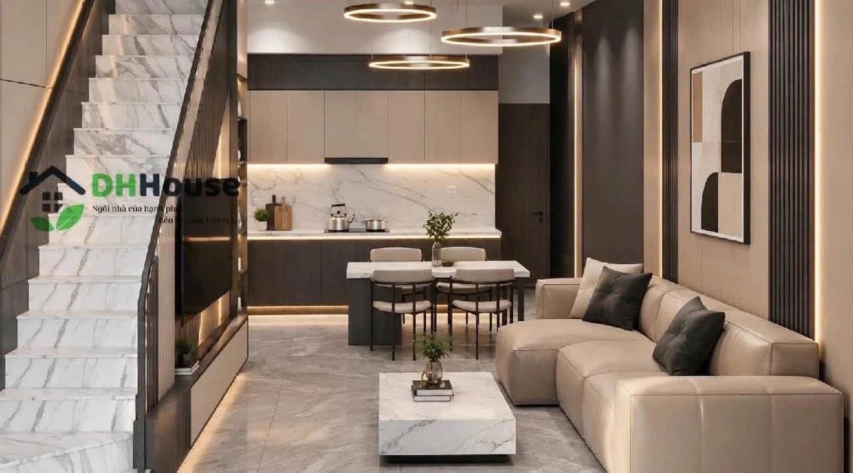 Bán nhà 1 trệt 1 lầu mặt tiền Hoàng Diệu Q7, 8m, 1 tỷ 850 triệu - Ảnh thu nhỏ 2