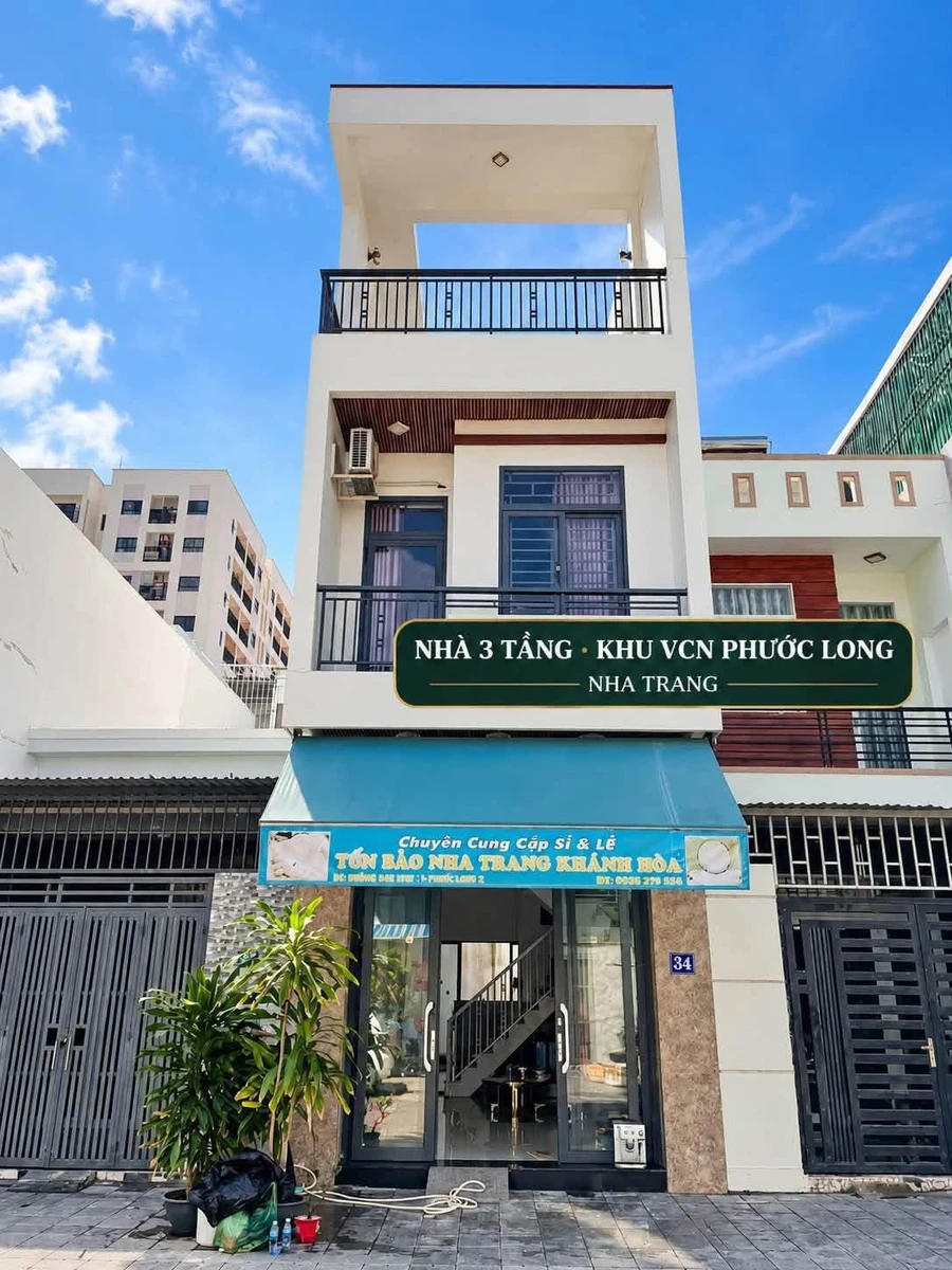 Bán nhà 3 tầng 164m² VCN Phước Long 2, Nha Trang, 7 tỷ - Ảnh 1
