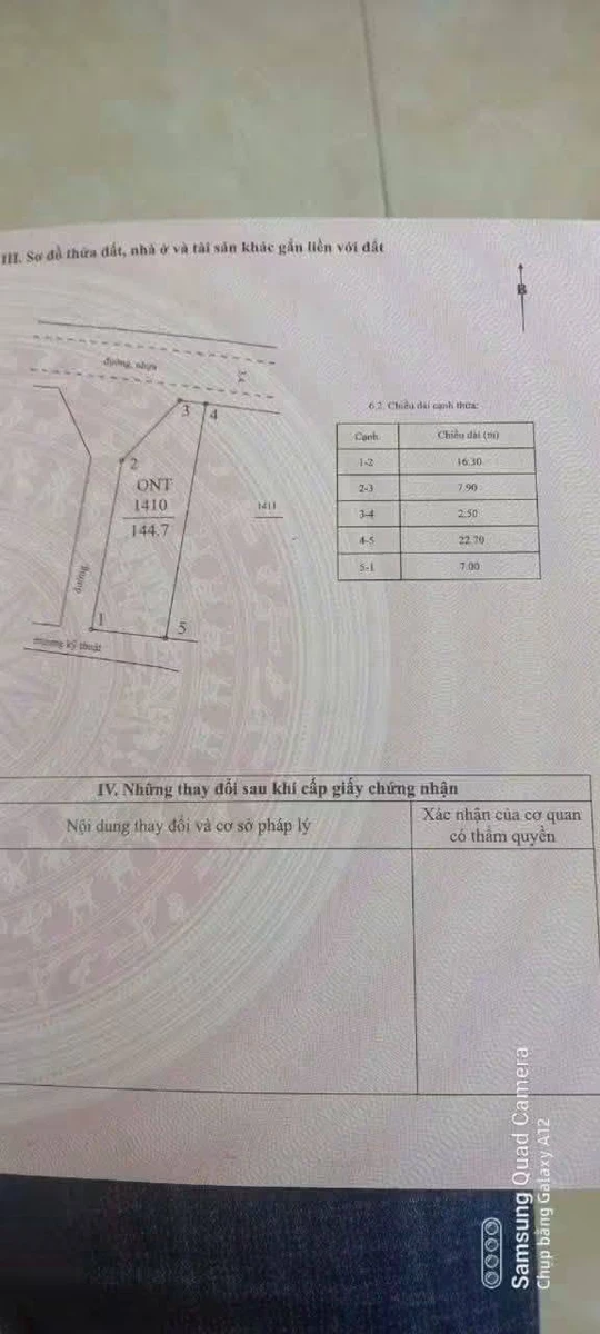 Bán lô góc KDC Cân Banh Tịnh Sơn 154m2, 690 triệu - Ảnh thu nhỏ 2